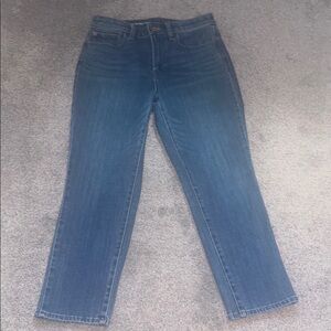 Talbots flawless high waist straight ankle jeans